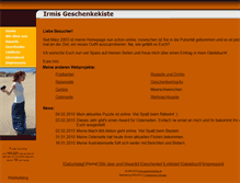 Tablet Screenshot of irmis-geschenkekiste.de